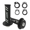 MANOPLA LOCK ON LITE PRETENO/BRANCO YMH / KAWASAKI /