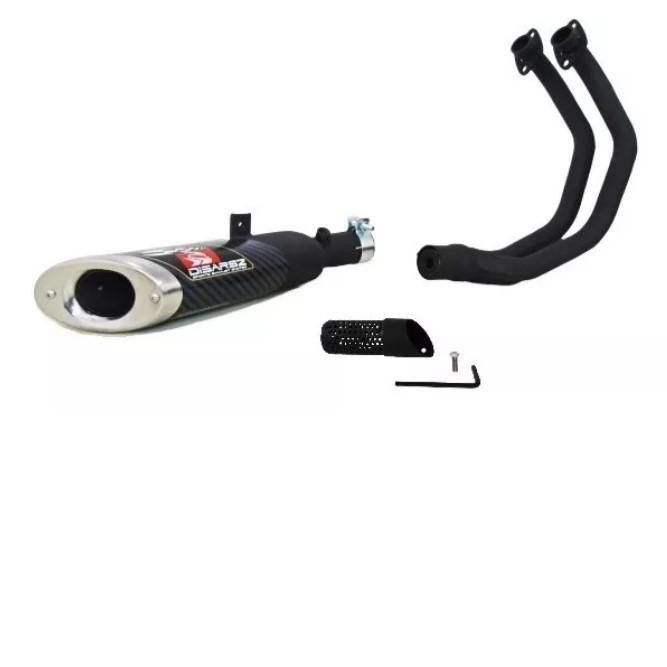 ESCAPE DEPORTIVO  MT03 2X1 R3 TAPA PUNTA CROMADO