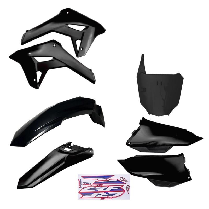 KIT ENCARENADO F21 CRF250F NEGRO CON NUMBER PLATE