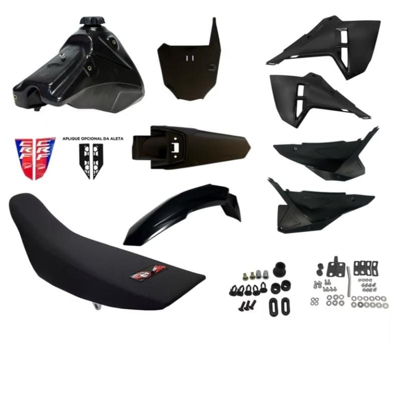 KIT COMBO F25 CRF230F NEGRO CON ERRAJES