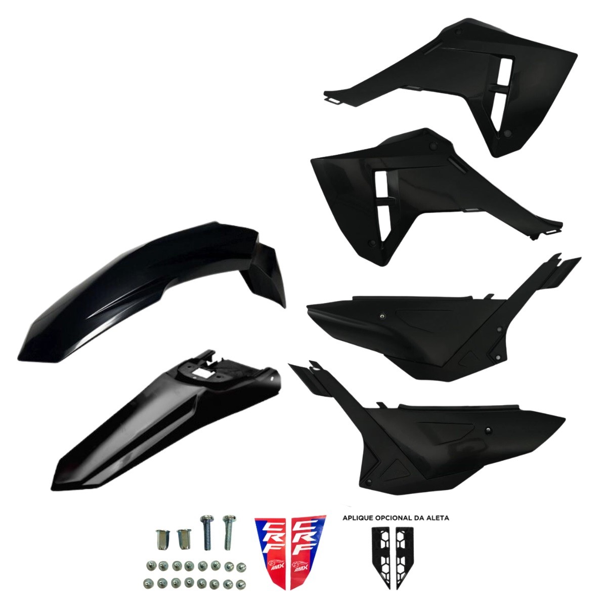 KIT ENCARENADO CRF250F F25 NEGRO SIN NUMBER PLATE